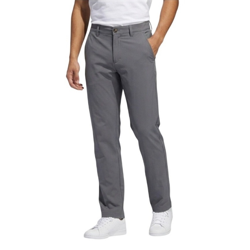 Adidas Golf Pants Mens 32x32 Flat Front Lightweight Performance Gray Standard